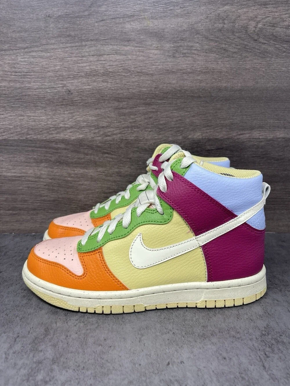 Nike Dunk High Next Nature Multicolor Size 4Y Kids Sneakers DZ5638-500
